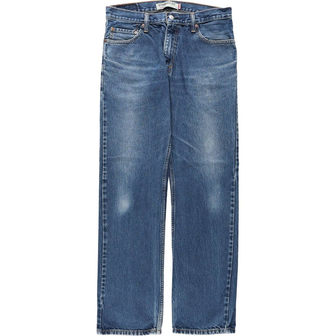 Levi's 505 Straight Fit Tapered Denim Pants, Men's W35 (approx.) cotton blue type Vintage Second Hand