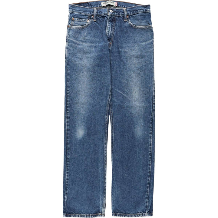 Levi's 505 Straight Fit Tapered Denim Pants, Men's W35 (approx.) cotton blue type Vintage Second Hand