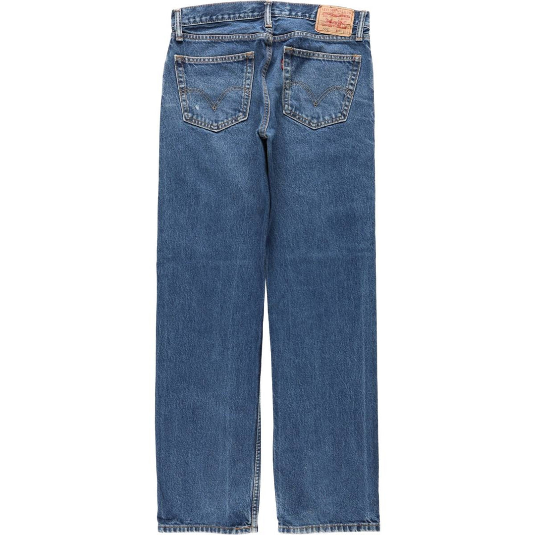 Levi's 505 Straight Fit Tapered Denim Pants, Men's W35 (approx.) cotton blue type Vintage Second Hand