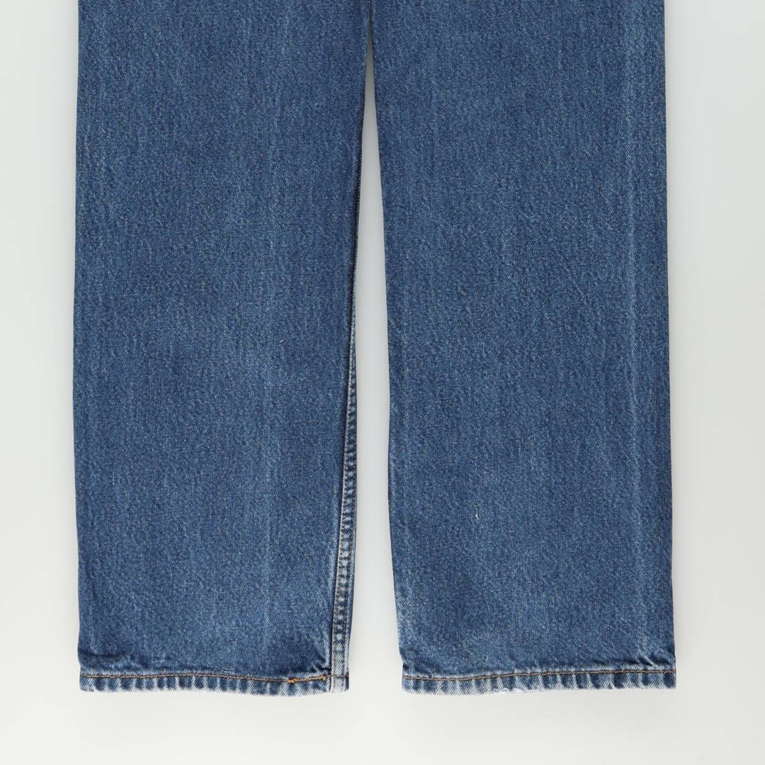 Levi's 505 Straight Fit Tapered Denim Pants, Men's W35 (approx.) cotton blue type Vintage Second Hand