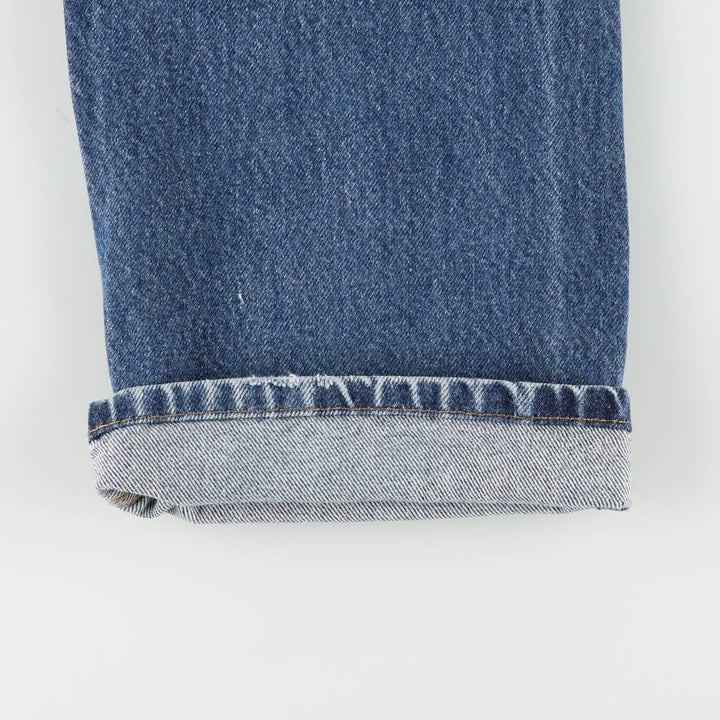 Levi's 505 Straight Fit Tapered Denim Pants, Men's W35 (approx.) cotton blue type Vintage Second Hand