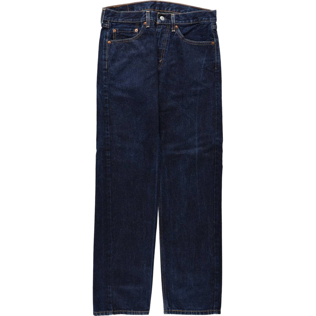 Levi's 505 Tapered Denim Pants, Men's Size W32 (approx.), Dark Navy cotton navy blue type Vintage Second Hand