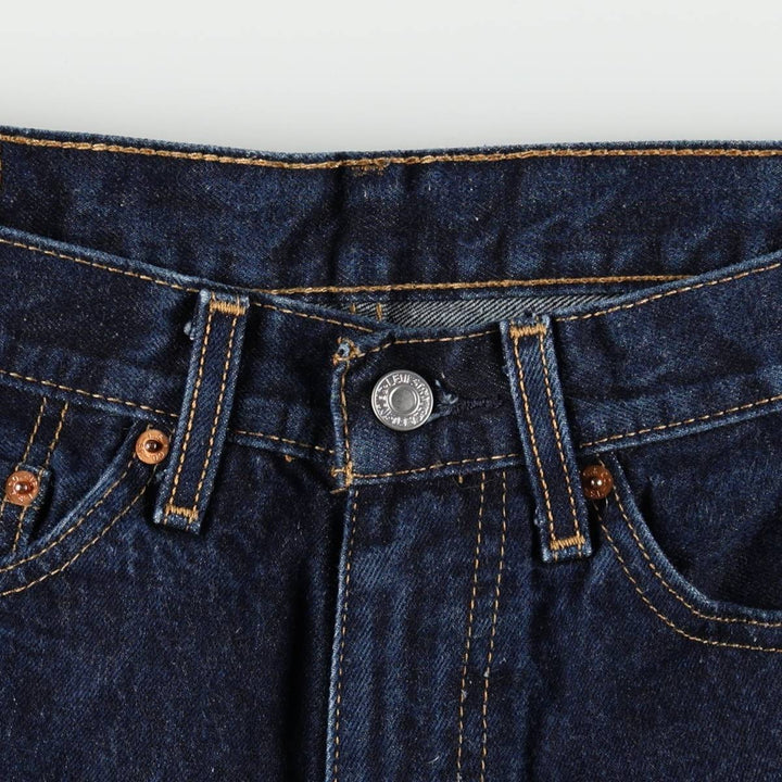 Levi's 505 Tapered Denim Pants, Men's Size W32 (approx.), Dark Navy cotton navy blue type Vintage Second Hand