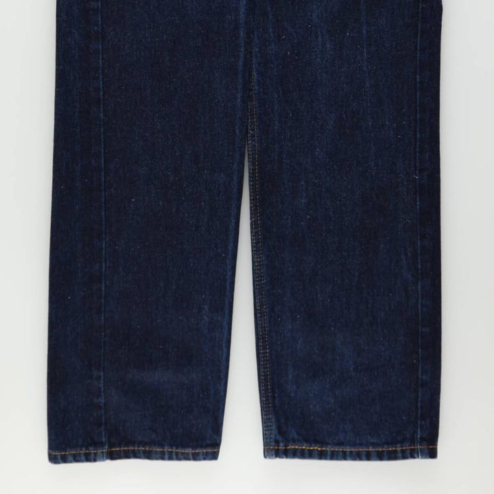 Levi's 505 Tapered Denim Pants, Men's Size W32 (approx.), Dark Navy cotton navy blue type Vintage Second Hand