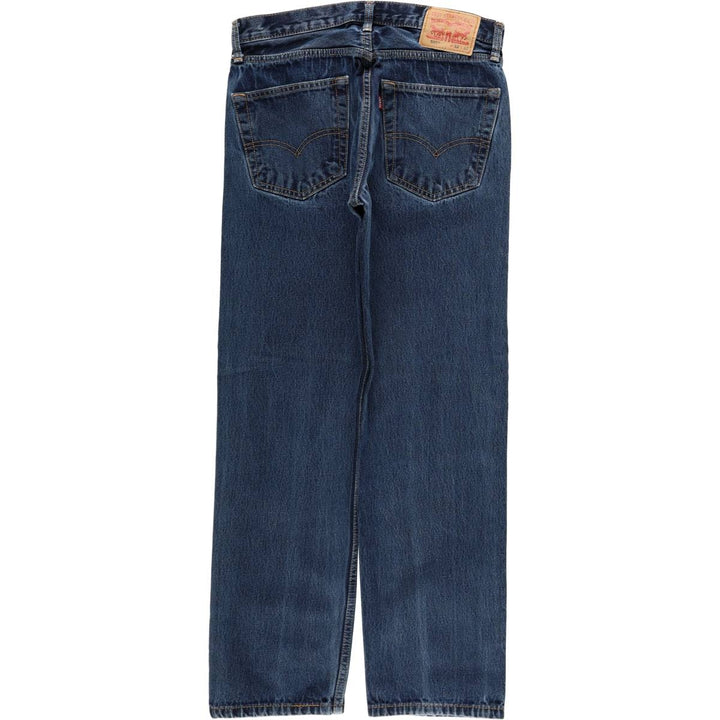 Levi's 505 tapered denim pants for men, equivalent to w32 cotton blue type Vintage Second Hand