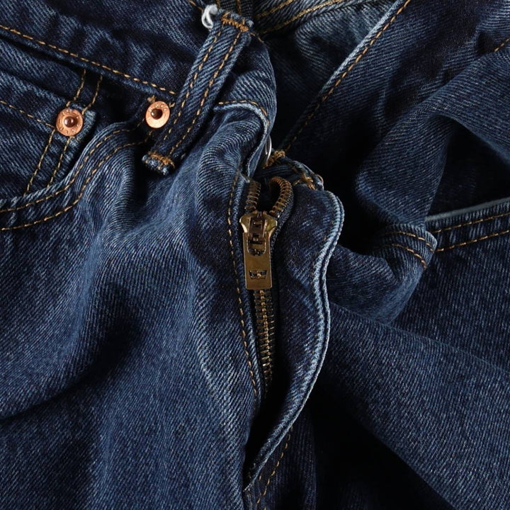 Levi's 505 tapered denim pants for men, equivalent to w32 cotton blue type Vintage Second Hand