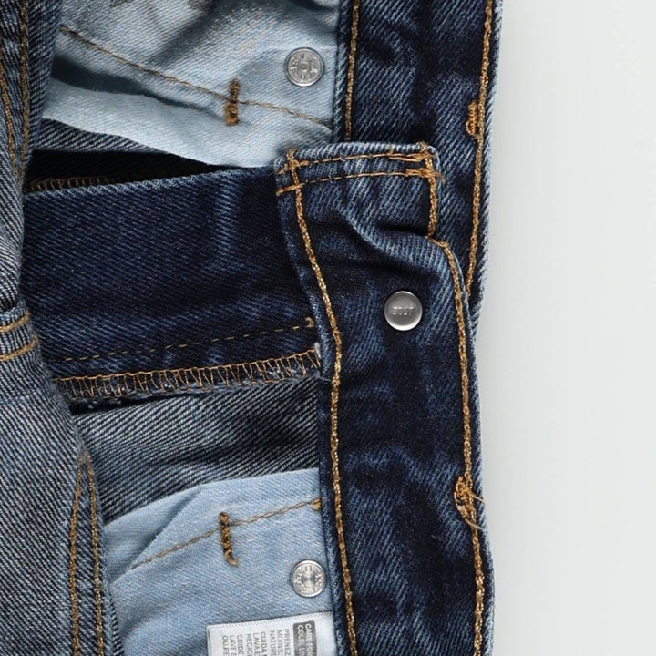 Levi's 505 tapered denim pants for men, equivalent to w32 cotton blue type Vintage Second Hand