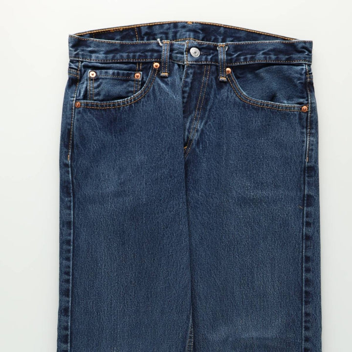 Levi's 505 tapered denim pants for men, equivalent to w32 cotton blue type Vintage Second Hand
