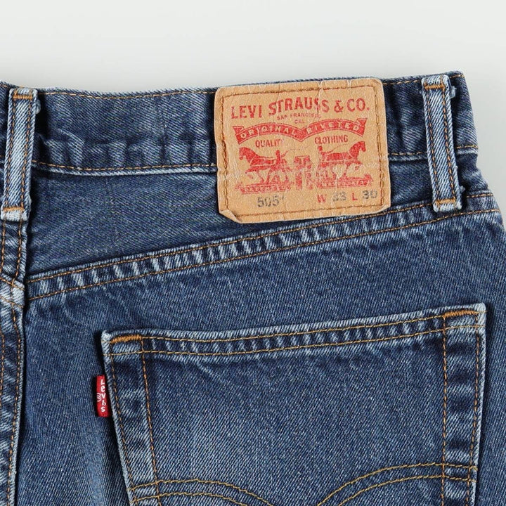Levi's 505 Tapered Denim Pants, Made in Bangladesh, Men's Size W32 (approx.) cotton blue type Vintage Second Hand