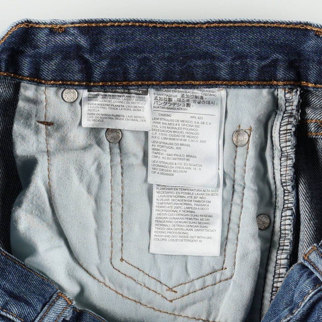 Levi's 505 Tapered Denim Pants, Made in Bangladesh, Men's Size W32 (approx.) cotton blue type Vintage Second Hand