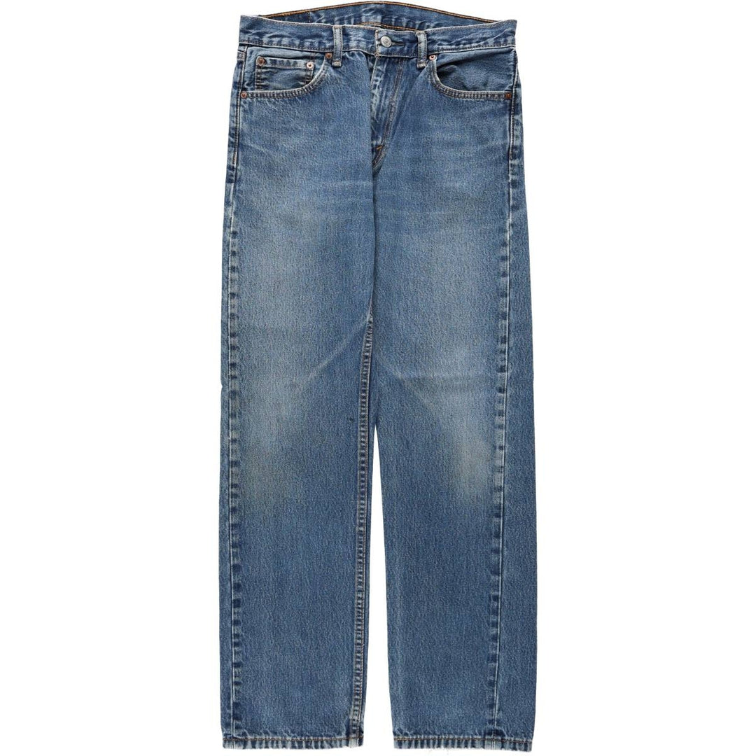 Levi's 505 tapered denim pants for men, equivalent to w32 cotton blue type Vintage Second Hand