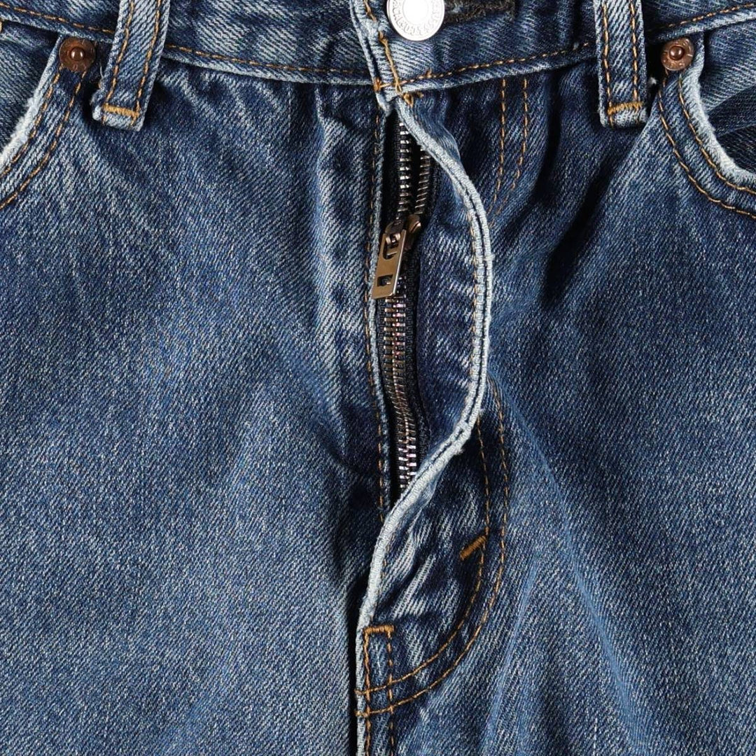 Levi's 505 tapered denim pants for men, equivalent to w32 cotton blue type Vintage Second Hand