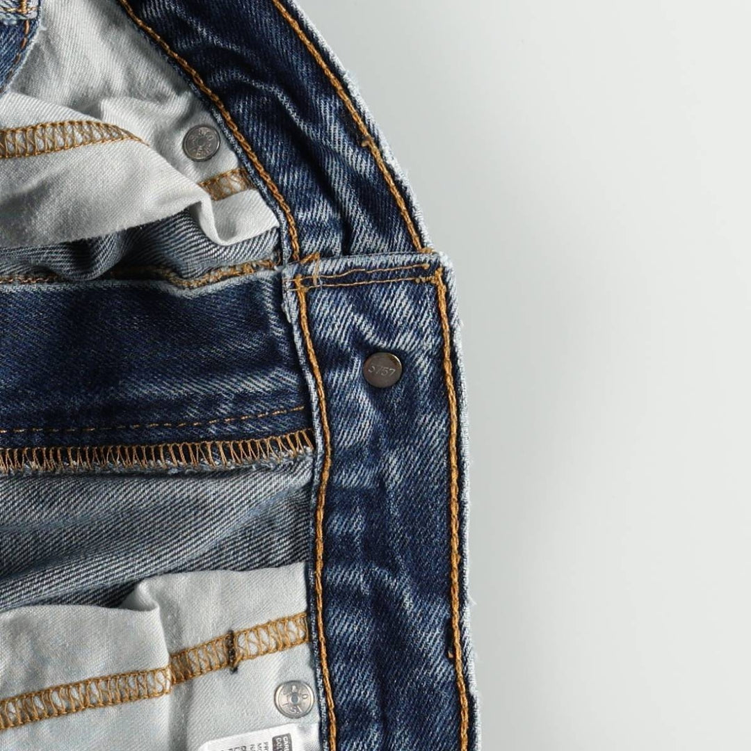 Levi's 505 tapered denim pants for men, equivalent to w32 cotton blue type Vintage Second Hand