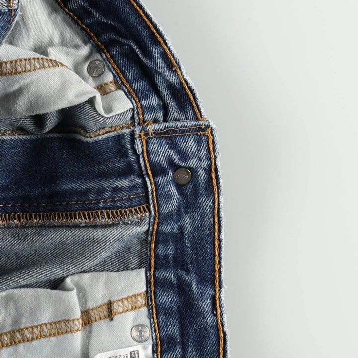 Levi's 505 tapered denim pants for men, equivalent to w32 cotton blue type Vintage Second Hand