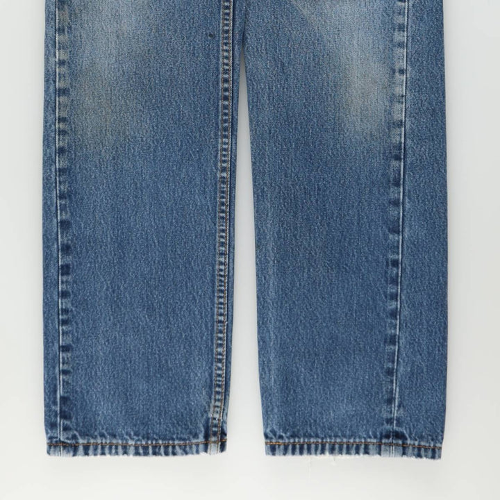 Levi's 505 tapered denim pants for men, equivalent to w32 cotton blue type Vintage Second Hand