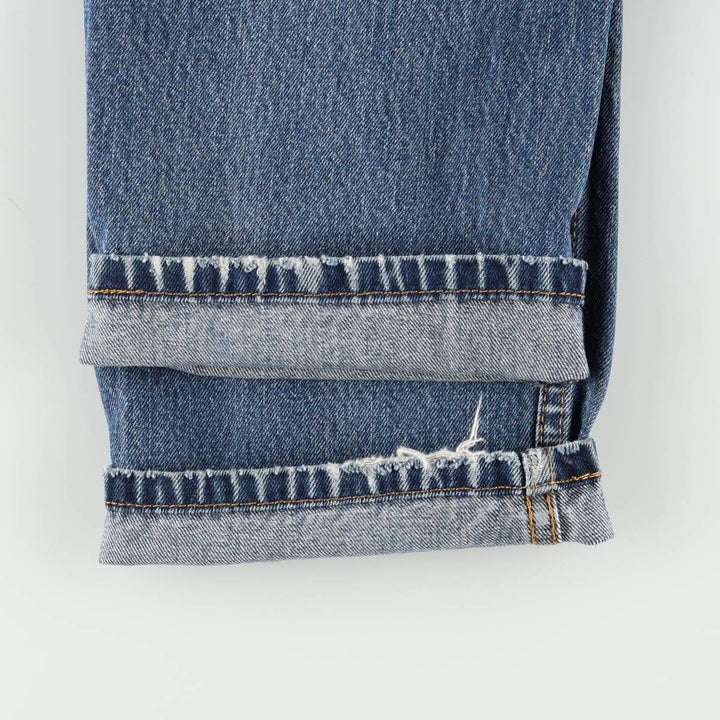 Levi's 505 tapered denim pants for men, equivalent to w32 cotton blue type Vintage Second Hand