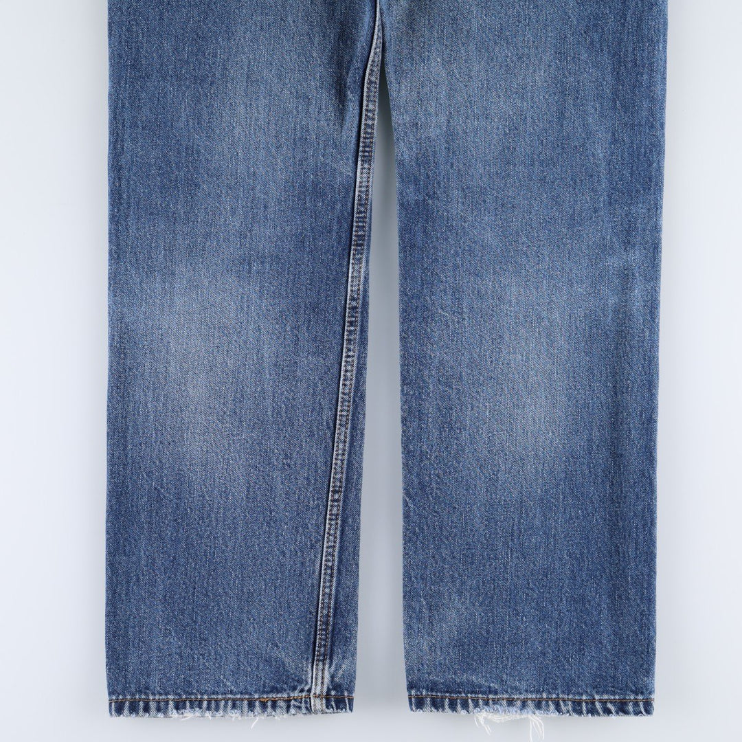 Levi's 505 tapered denim pants for men, size W34 cotton blue type Vintage Second Hand