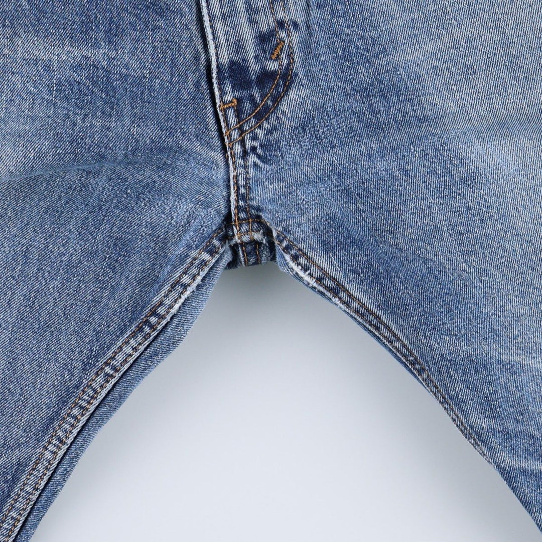 Levi's 505 tapered denim pants for men, size W34 cotton blue type Vintage Second Hand