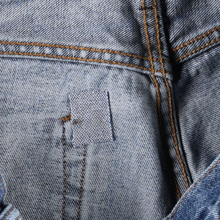 Levi's 505 tapered denim pants for men, size W34 cotton blue type Vintage Second Hand
