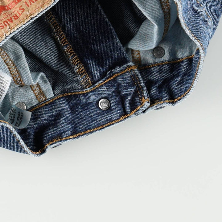Levi's 505 tapered denim pants for men, equivalent to w30 cotton blue type Vintage Second Hand