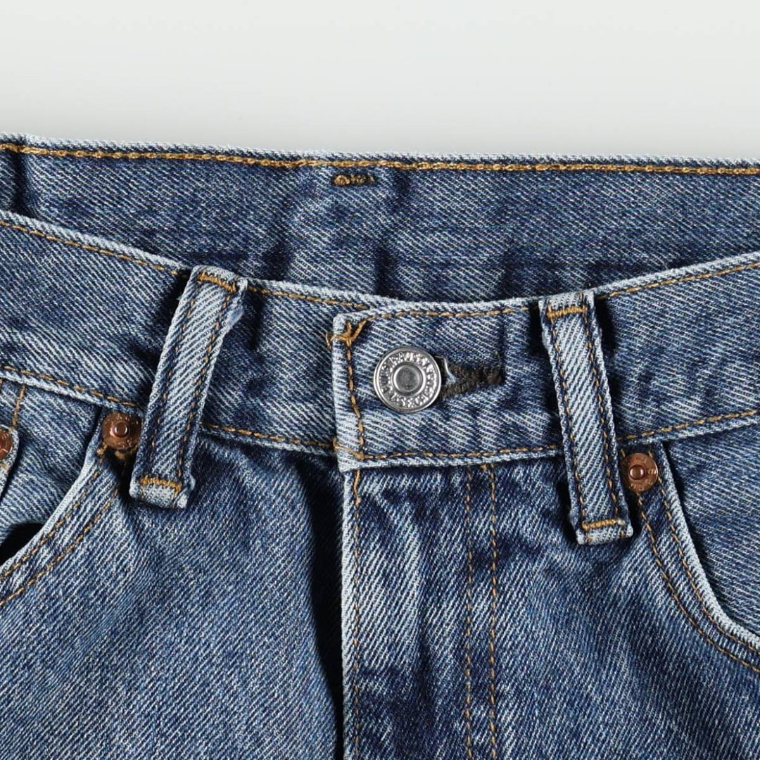 Levi's 505 tapered denim pants for men, equivalent to w30 cotton blue type Vintage Second Hand