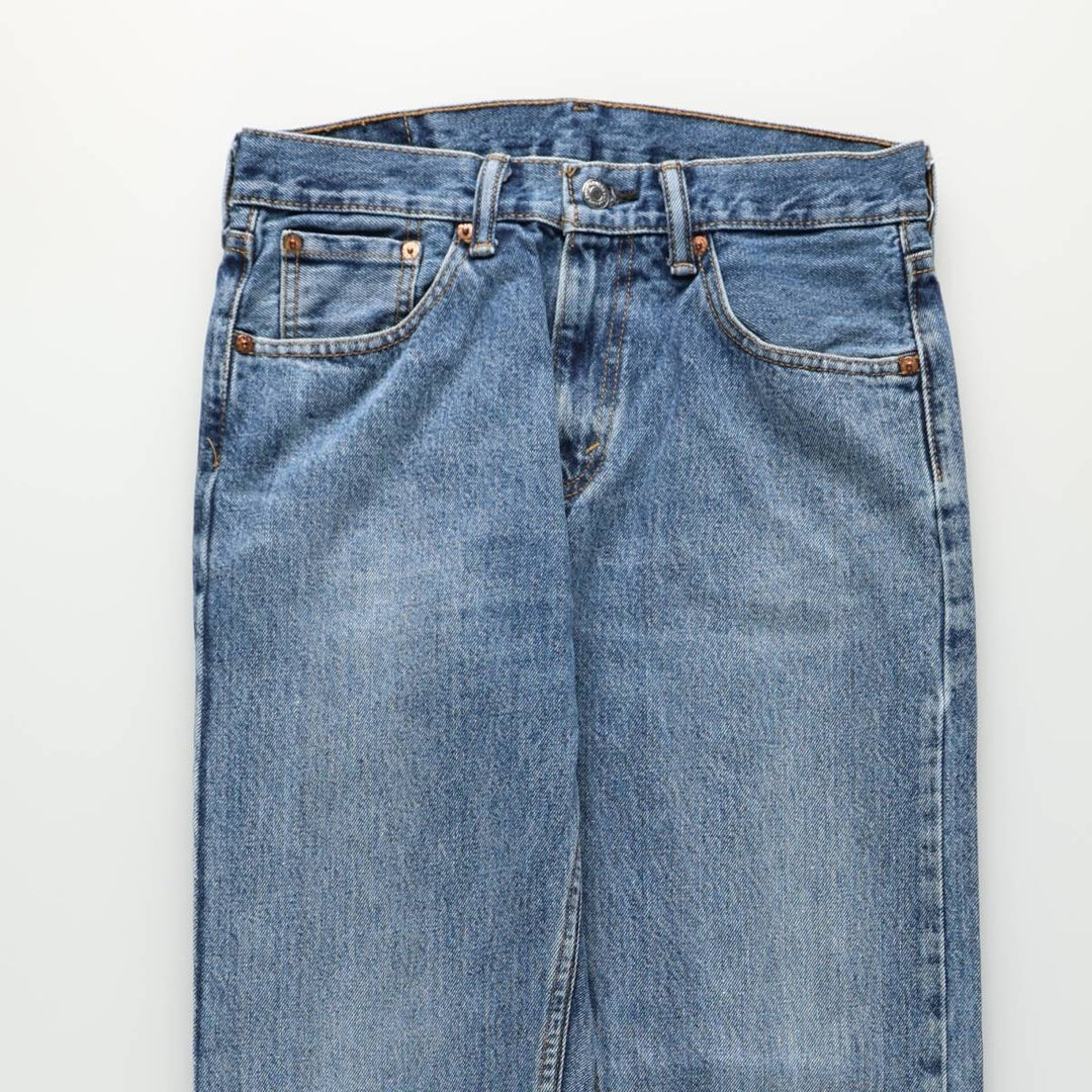 Levi's 505 tapered denim pants for men, equivalent to w30 cotton blue type Vintage Second Hand