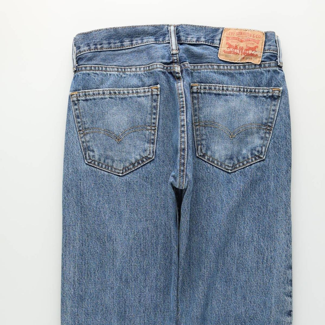 Levi's 505 tapered denim pants for men, equivalent to w30 cotton blue type Vintage Second Hand