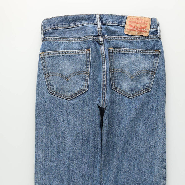 Levi's 505 tapered denim pants for men, equivalent to w30 cotton blue type Vintage Second Hand