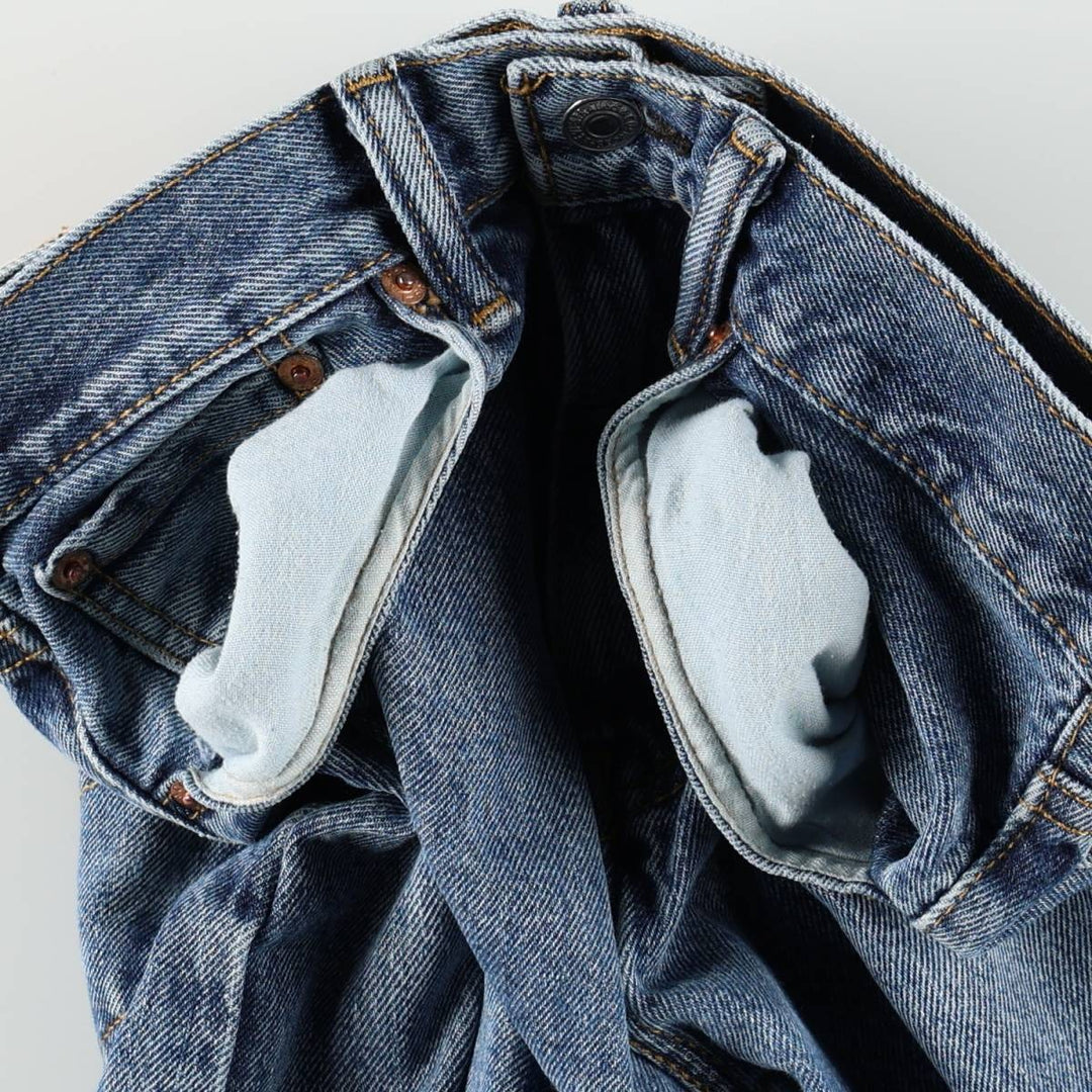 Levi's 505 tapered denim pants for men, equivalent to w30 cotton blue type Vintage Second Hand