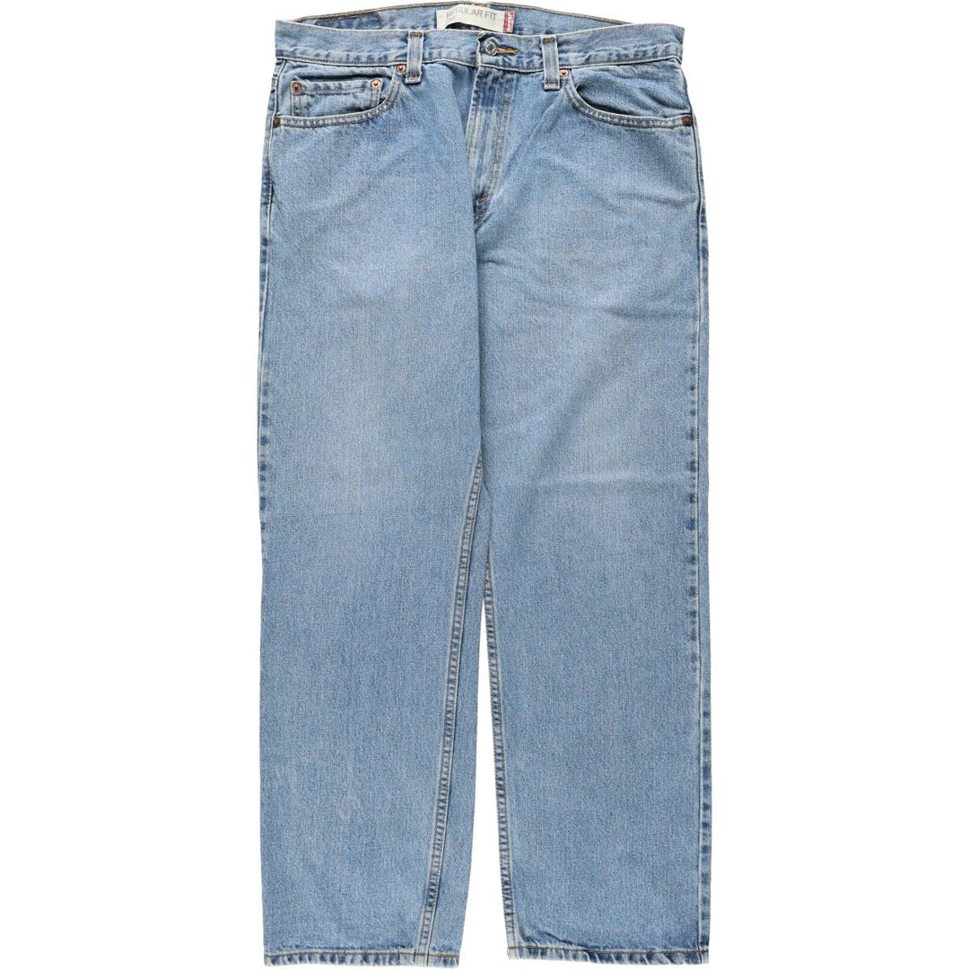 00'S Levi's 505 tapered denim pants for men, size w35 cotton blue type Vintage Second Hand