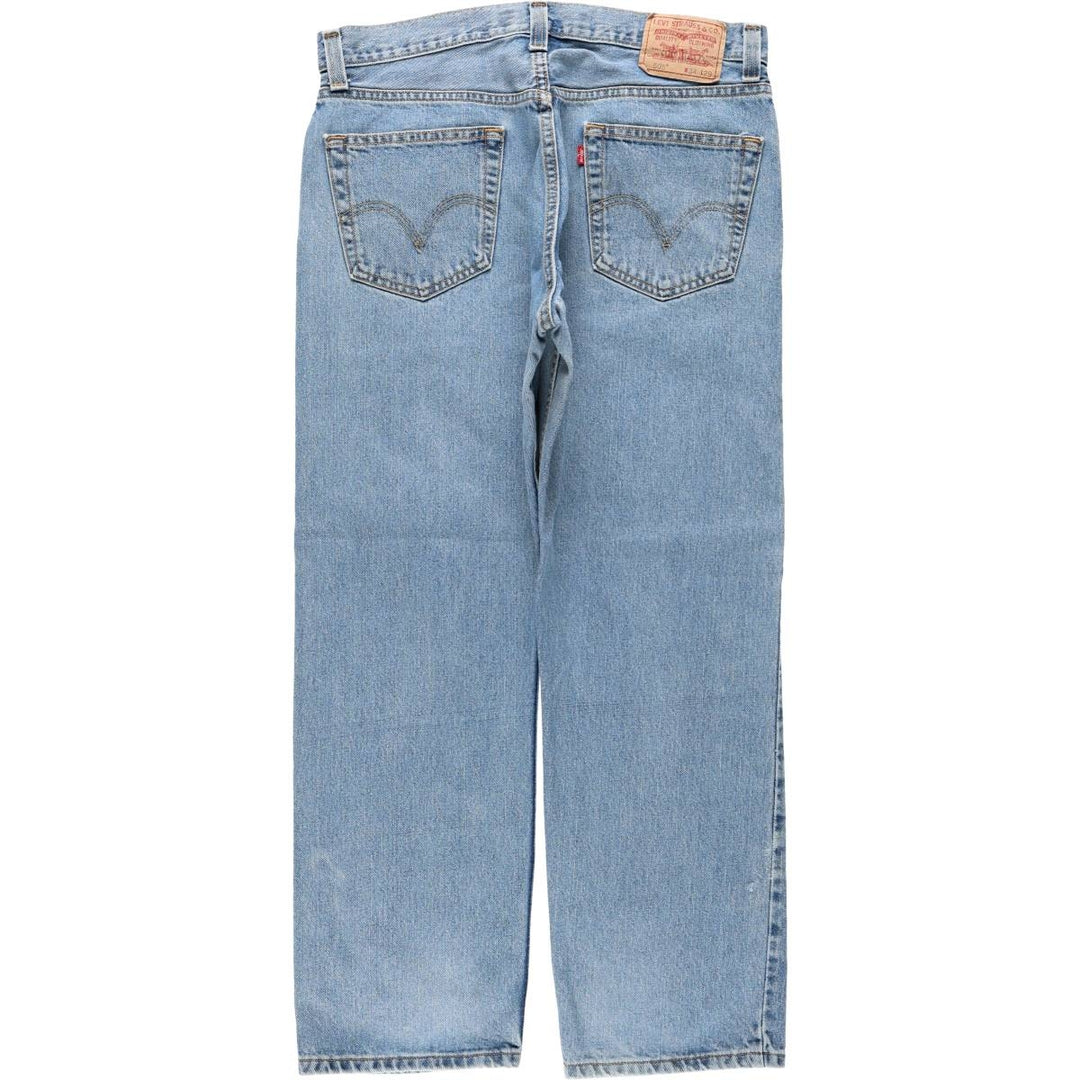 00'S Levi's 505 tapered denim pants for men, size w35 cotton blue type Vintage Second Hand