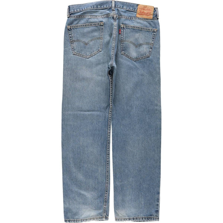 Levi's 505 tapered denim pants for men, size w36 cotton blue type Vintage Second Hand