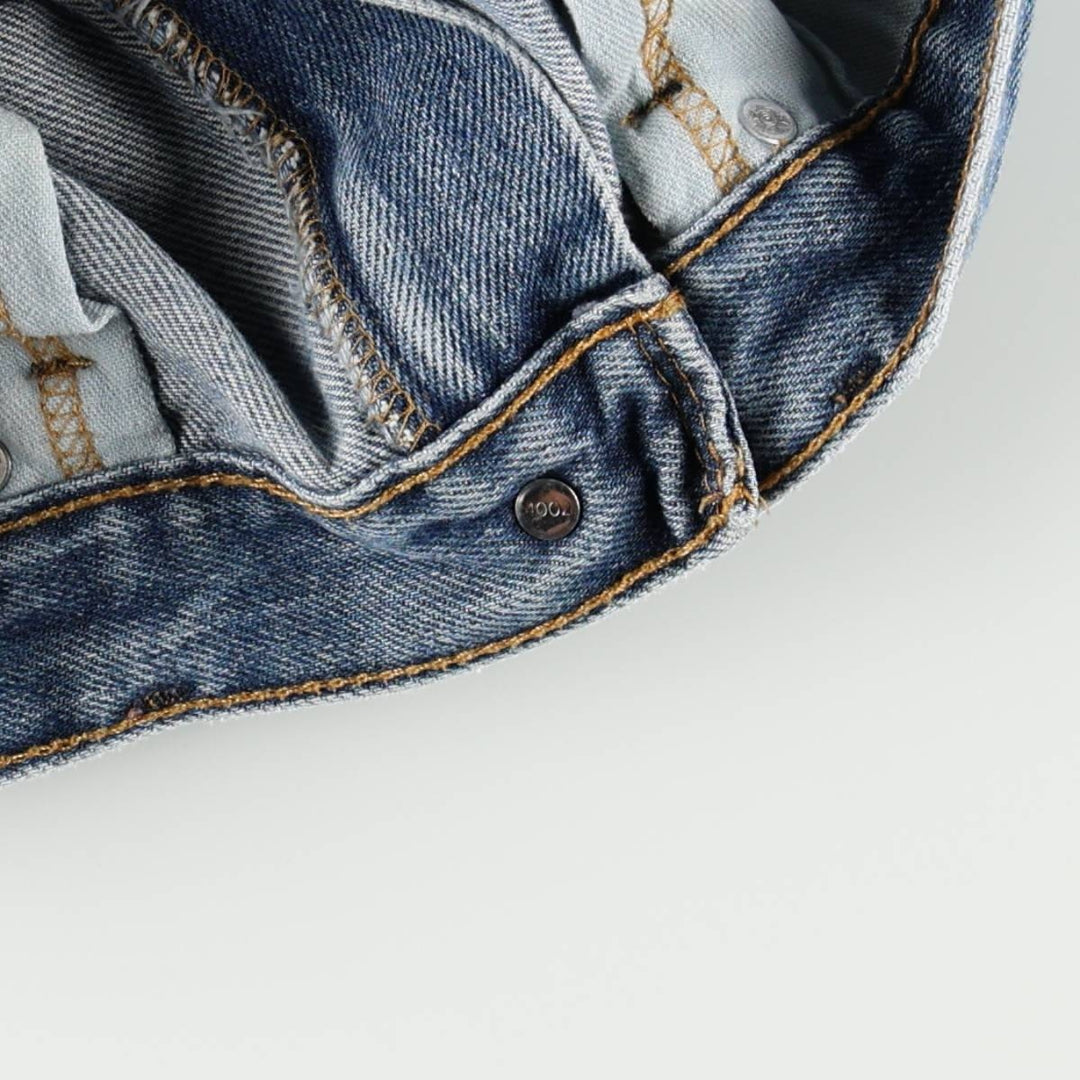 Levi's 505 tapered denim pants for men, size w36 cotton blue type Vintage Second Hand