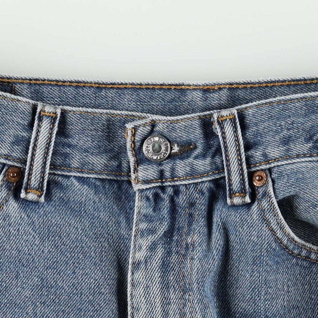 Levi's 505 tapered denim pants for men, size w36 cotton blue type Vintage Second Hand