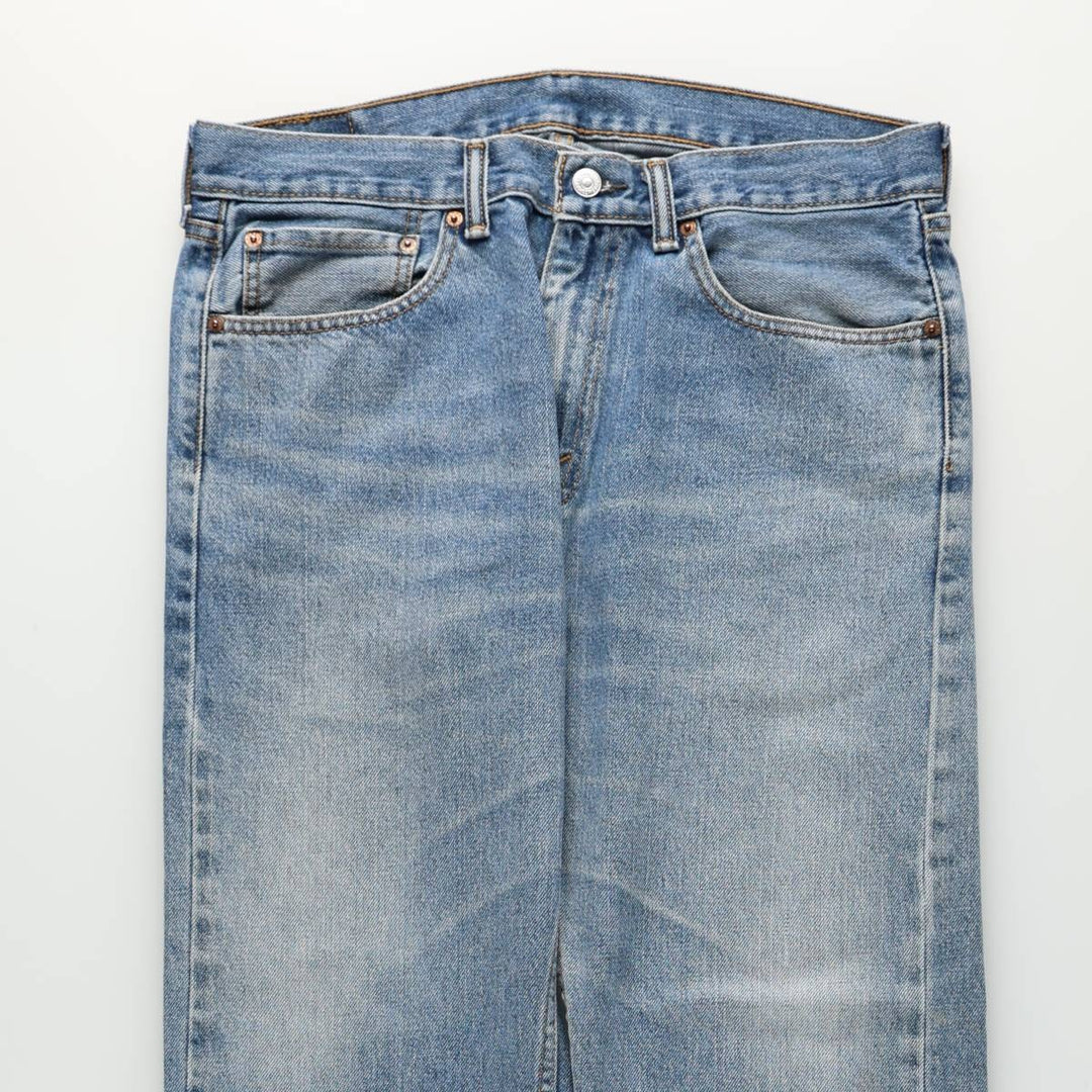 Levi's 505 tapered denim pants for men, size w36 cotton blue type Vintage Second Hand