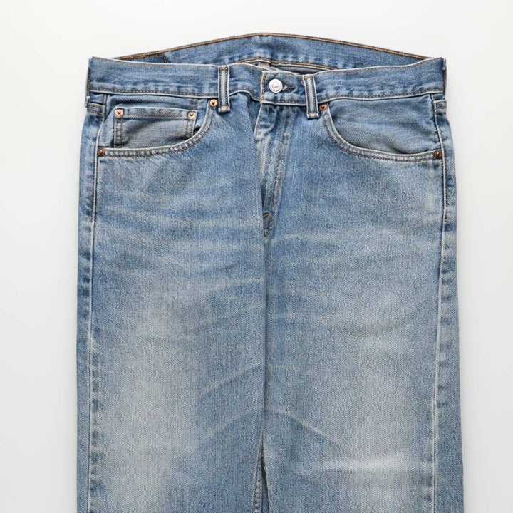 Levi's 505 tapered denim pants for men, size w36 cotton blue type Vintage Second Hand