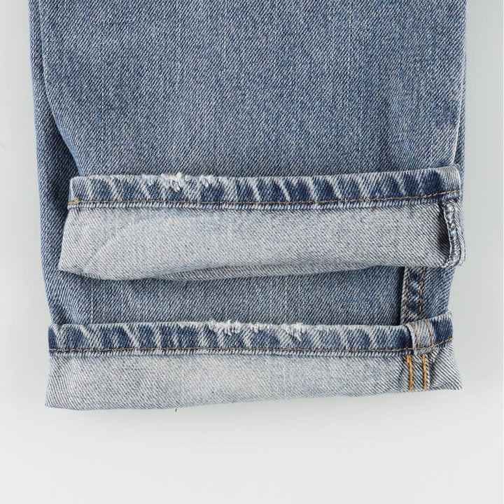 Levi's 505 tapered denim pants for men, size w36 cotton blue type Vintage Second Hand