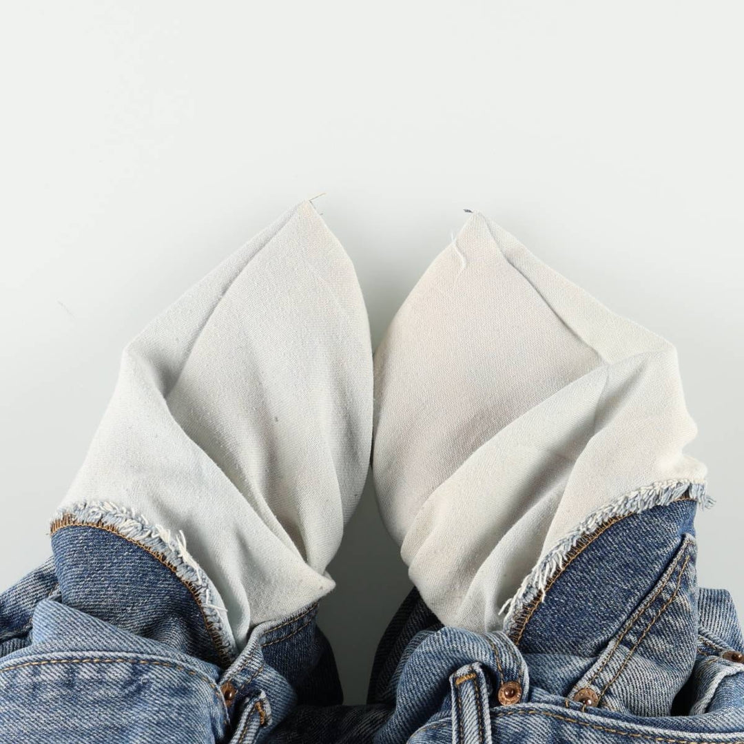 Levi's 505 tapered denim pants for men, size w36 cotton blue type Vintage Second Hand