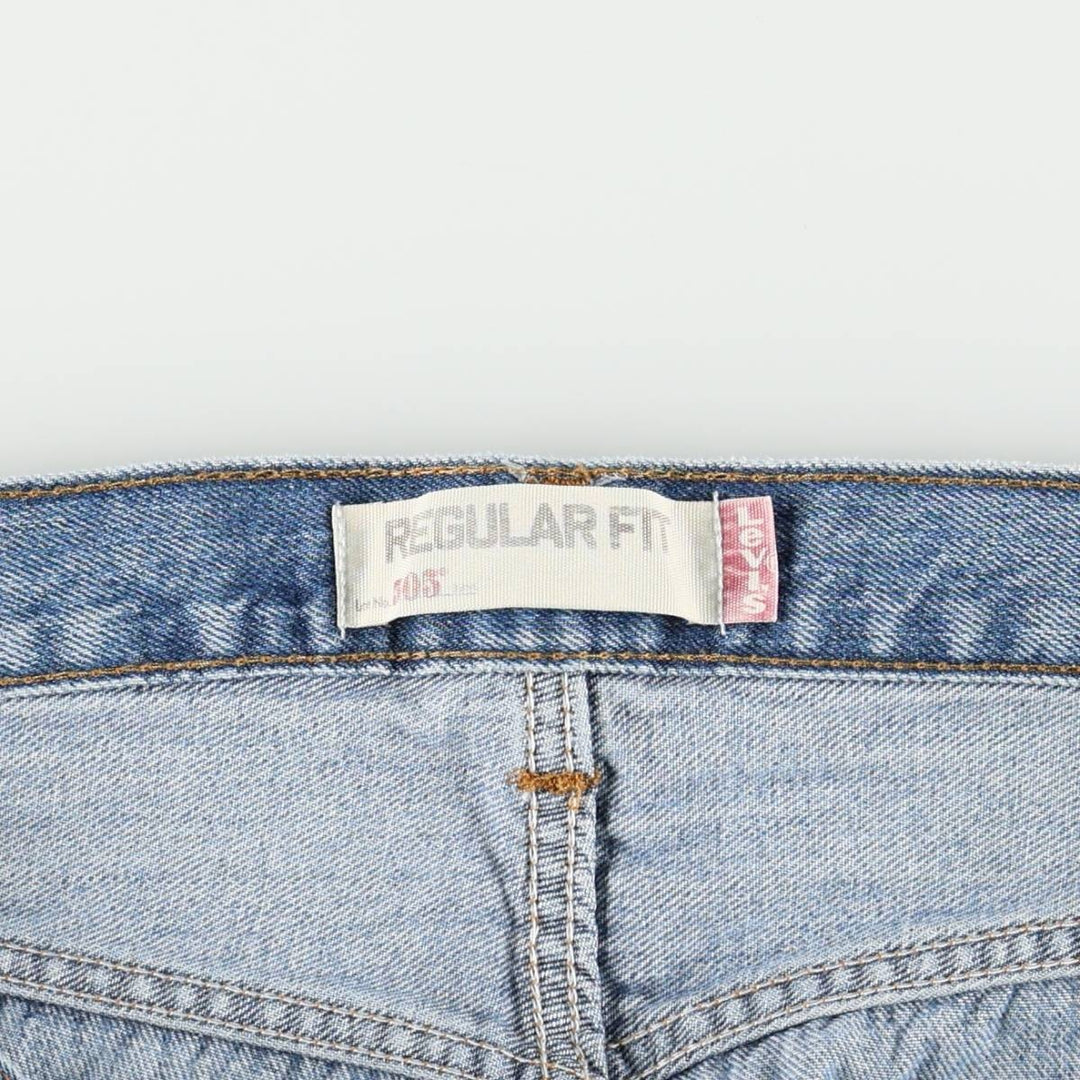 Levi's 505 REGULAR FIT tapered denim pants for men, size w36 cotton blue type Vintage Second Hand