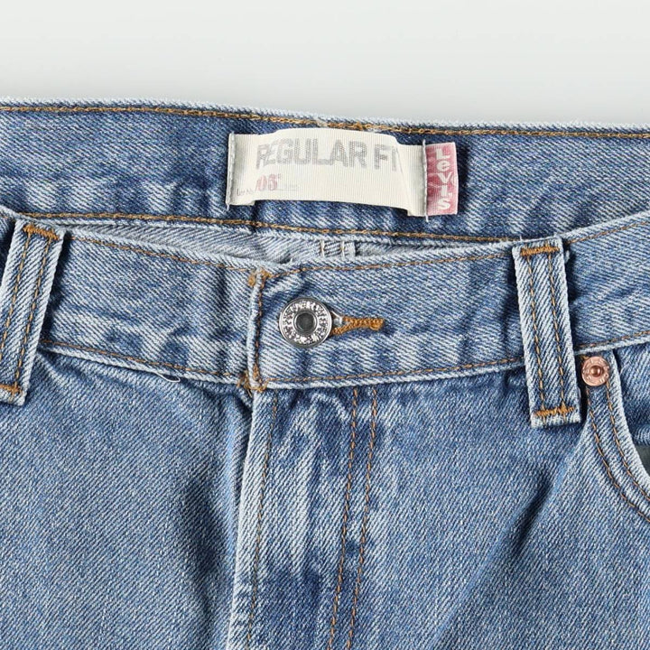 Levi's 505 REGULAR FIT tapered denim pants for men, size w36 cotton blue type Vintage Second Hand