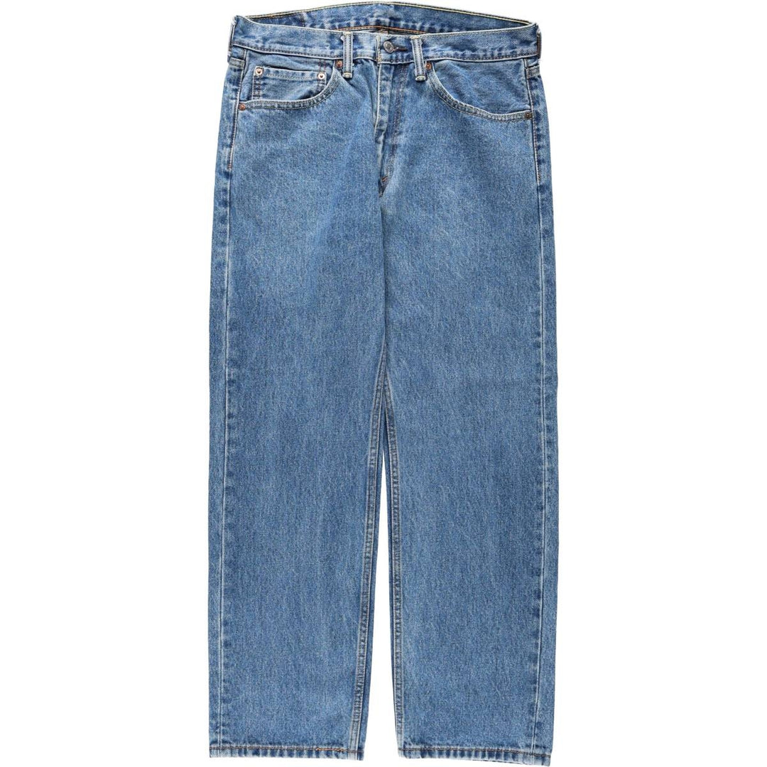 Levi's 505 tapered denim pants for men, size W33 cotton blue type Vintage Second Hand