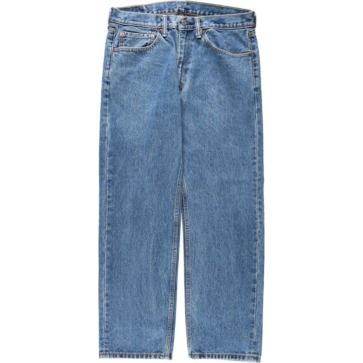 Levi's 505 tapered denim pants for men, size W33 cotton blue type Vintage Second Hand