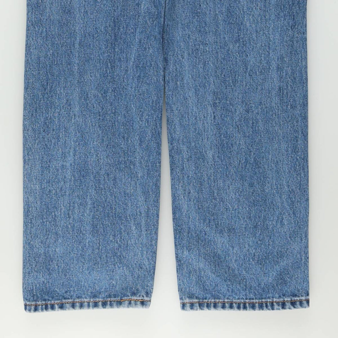 Levi's 505 tapered denim pants for men, size W33 cotton blue type Vintage Second Hand