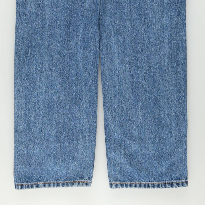 Levi's 505 tapered denim pants for men, size W33 cotton blue type Vintage Second Hand