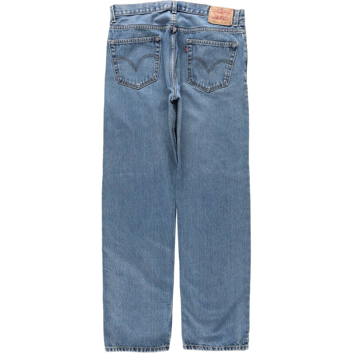 Levi's 505 REGULAR FIT tapered denim pants for men, size w36 cotton blue type Vintage Second Hand