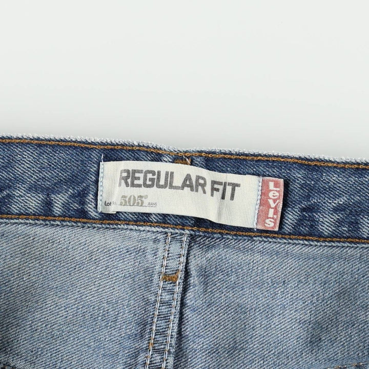 Levi's 505 REGULAR FIT tapered denim pants for men, size w36 cotton blue type Vintage Second Hand