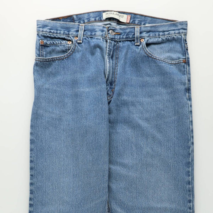 Levi's 505 REGULAR FIT tapered denim pants for men, size w36 cotton blue type Vintage Second Hand
