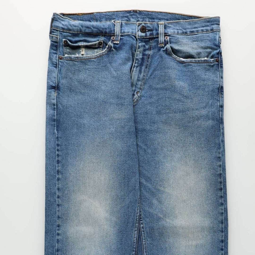 Levi's 505-1649 Tapered Denim Pants, Men's Size W34 (approx.) cotton blue type Vintage Second Hand