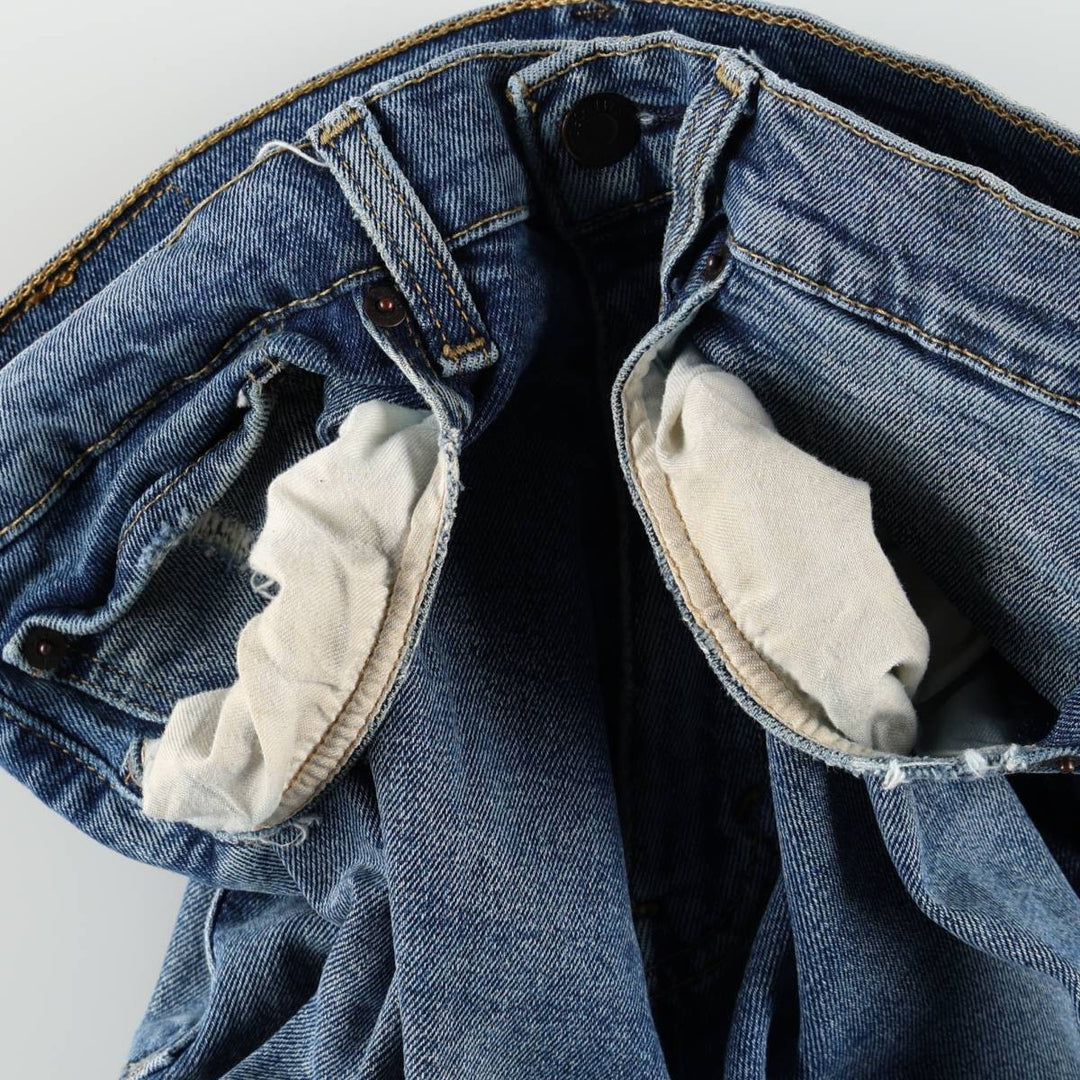 Levi's 505-1649 Tapered Denim Pants, Men's Size W34 (approx.) cotton blue type Vintage Second Hand