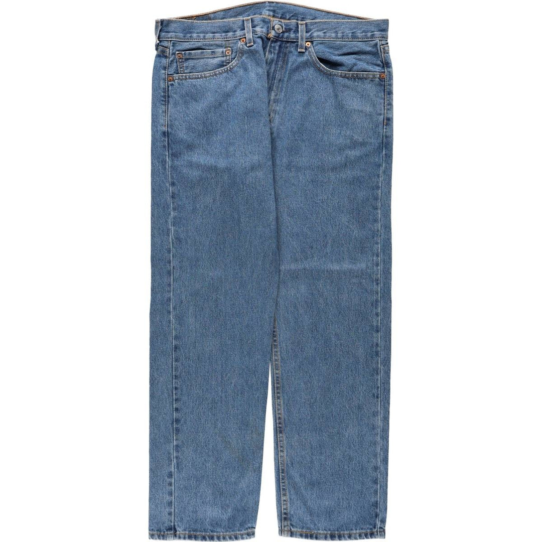 Levi's 505 tapered denim pants for men, size w36 cotton blue type Vintage Second Hand